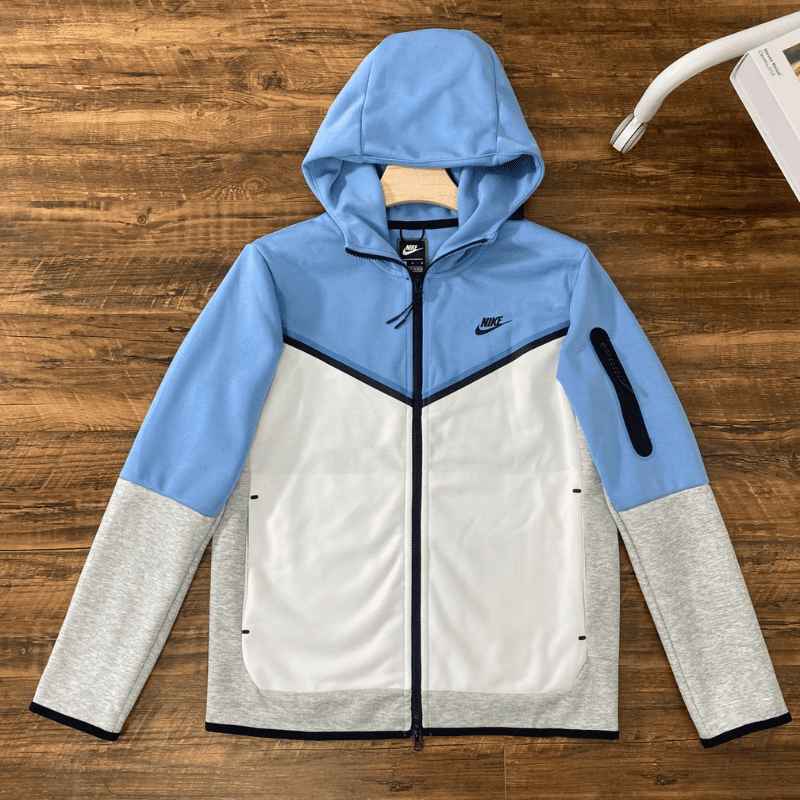 Conjunto Nike Tech Fleece Azul e Cinza - HYPER LIST