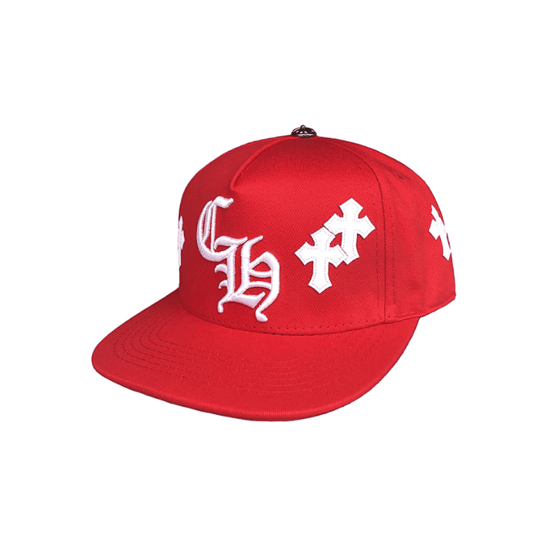 Boné Chrome Hearts Cross Patch Vermelho - HYPER LIST