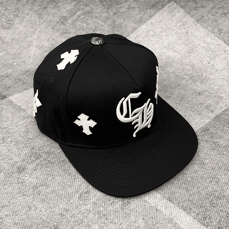 Boné Chrome Hearts Cross Patch Preto - HYPER LIST