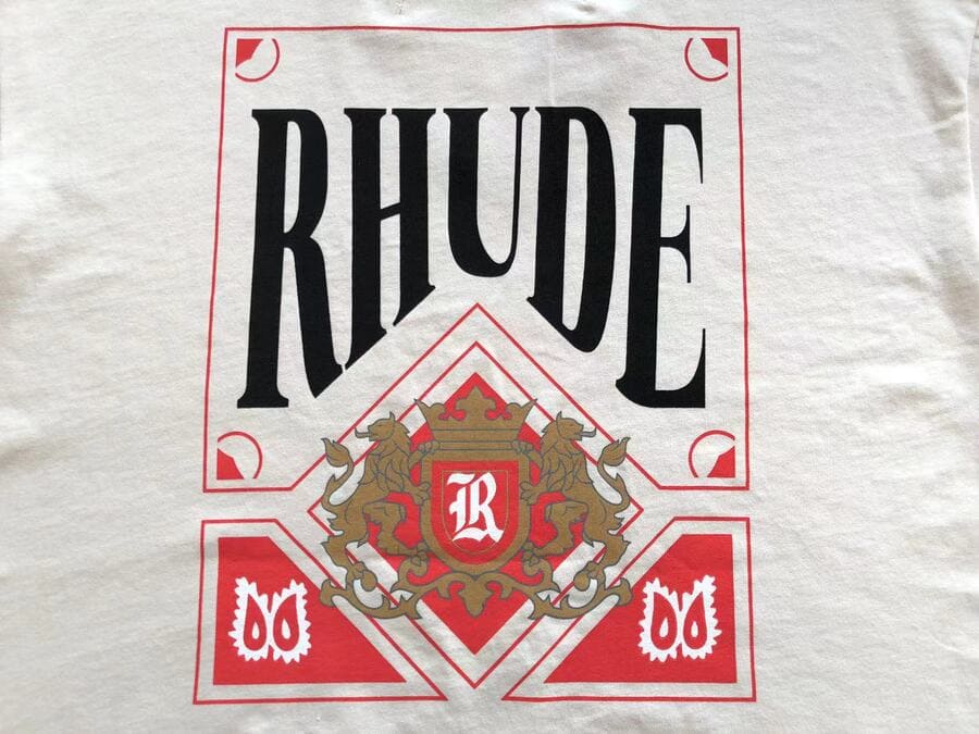 Camiseta Rhude Card 'Vintage White' - HYPER LIST