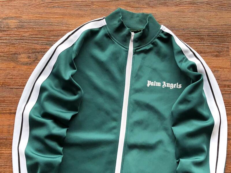 Conjunto Palm Angels Logo Tracksuit Green - HYPER LIST