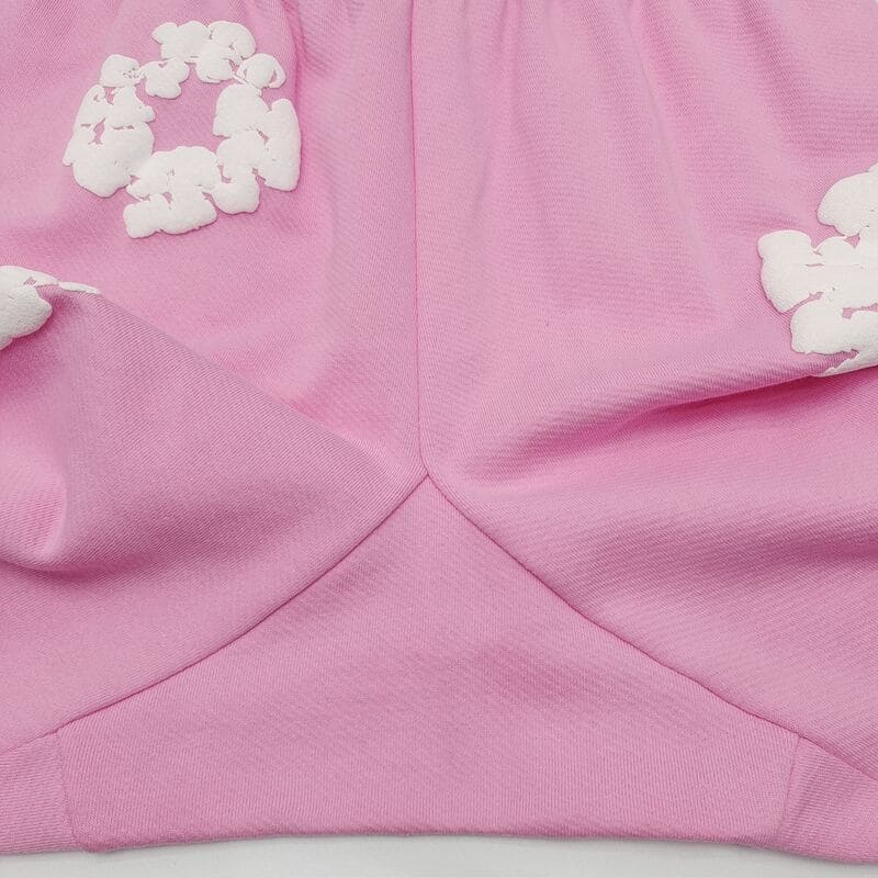 Short en jean déchiré The Cotton Wreath Rose