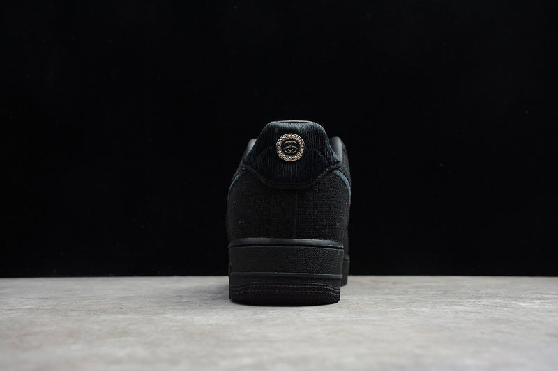 Stussy x Nike Air Force 1 Triple Black - HYPER LIST