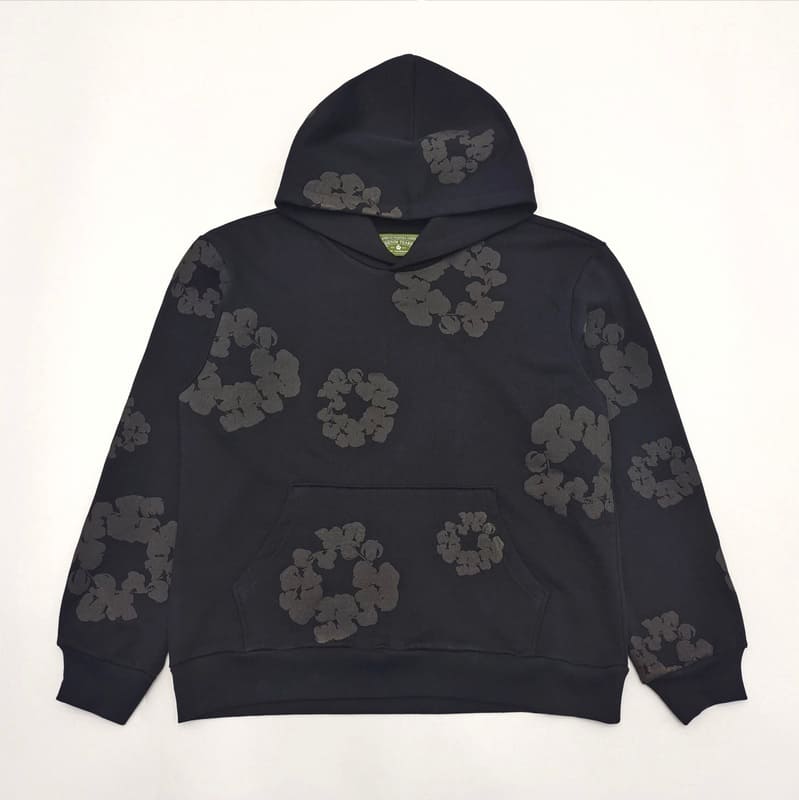 Moletom Denim Tears Cotton Wreath Black Monochrome - HYPER LIST