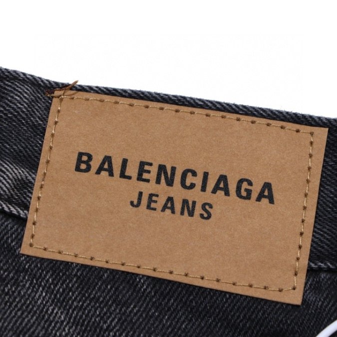 Jeans Balenciaga Paris Black Graphic Logo