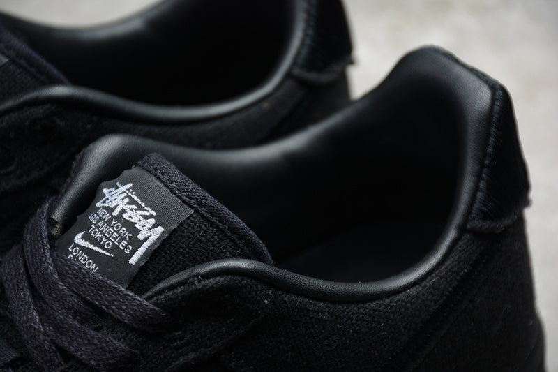 Stussy x Nike Air Force 1 Triple Black - HYPER LIST