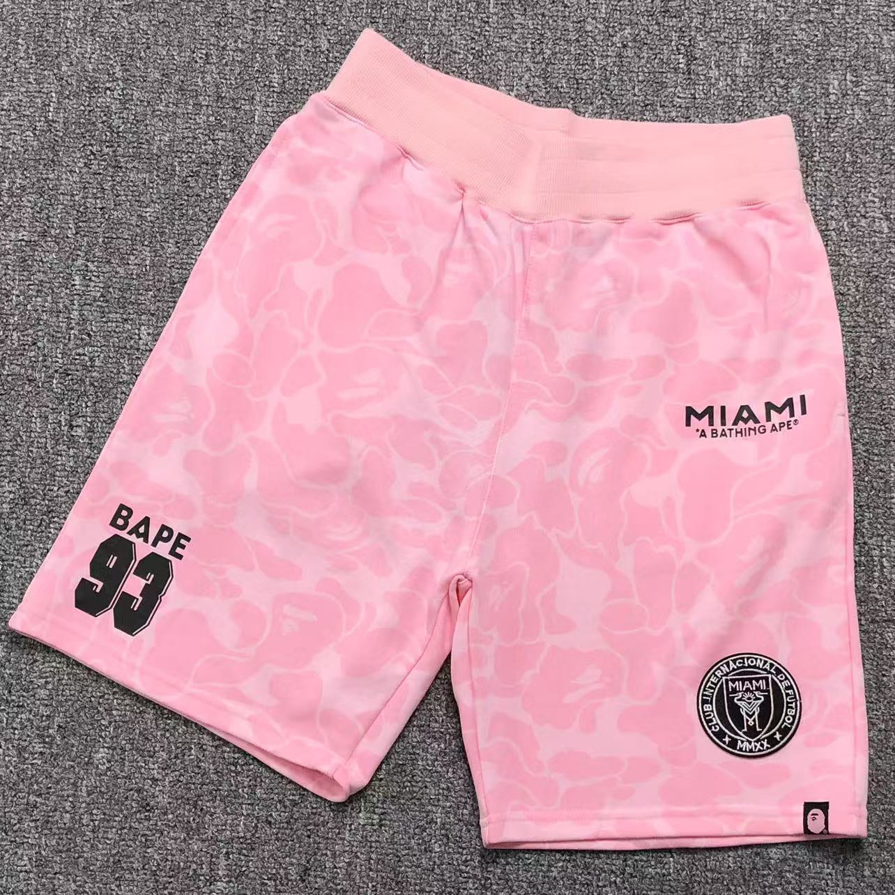 Bape Pink Jersey Short Set - HYPER LIST