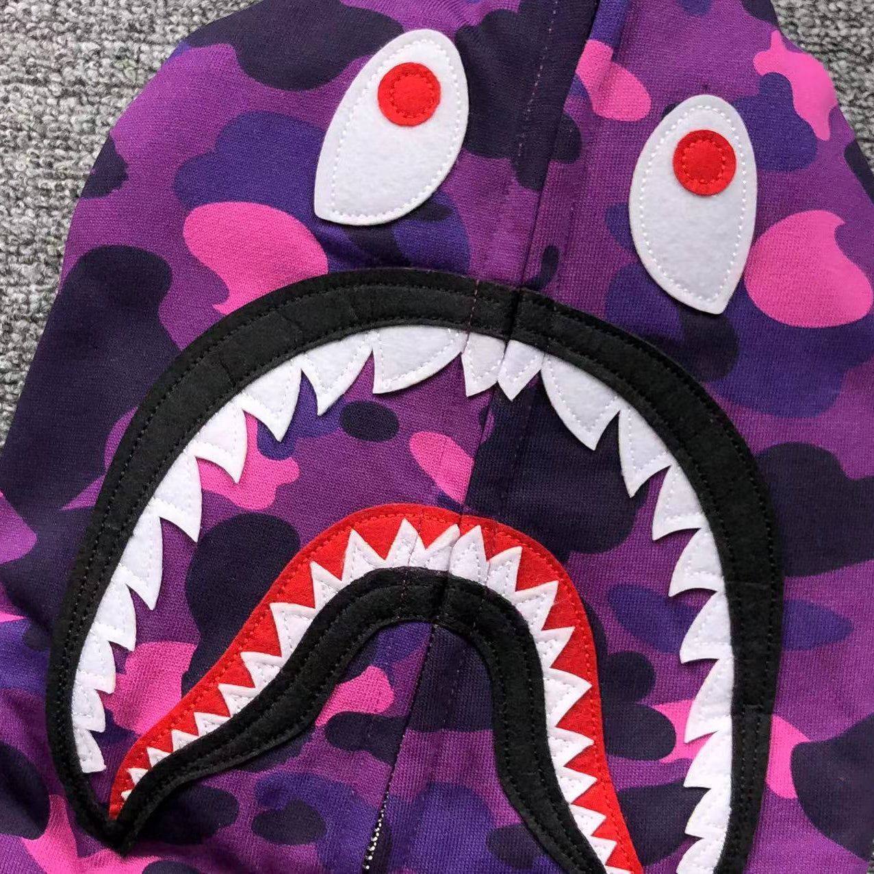 Hoodie BAPE Shark Purple