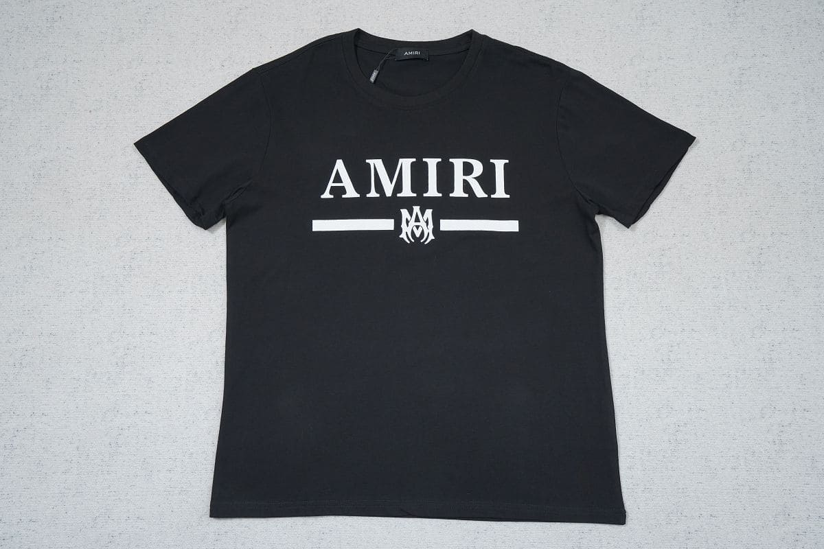 Camiseta Amiri Bar Logo Black - HYPER LIST