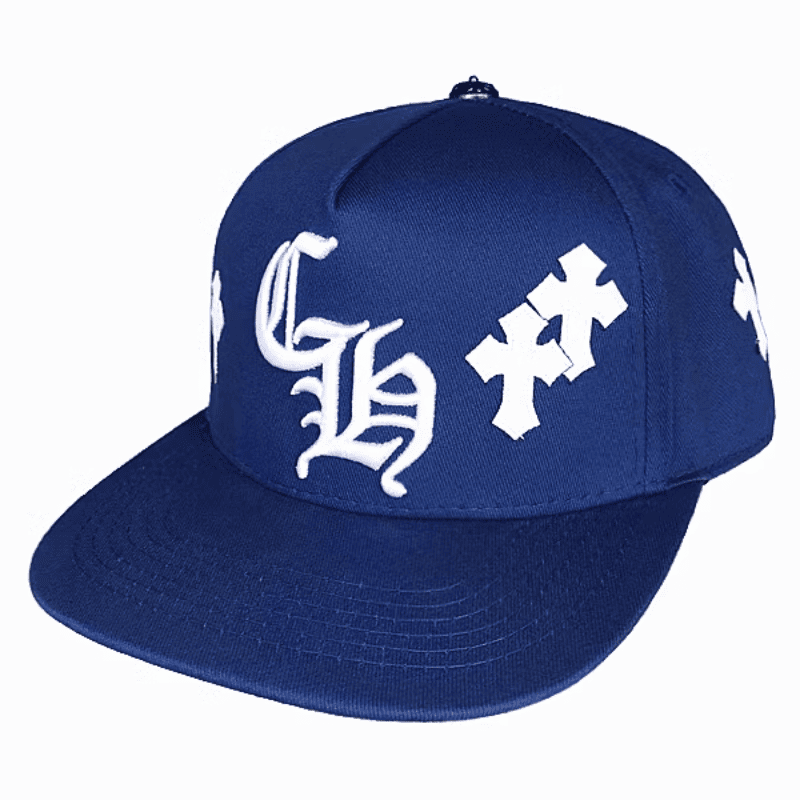 Boné Chrome Hearts Cross Patch Azul - HYPER LIST