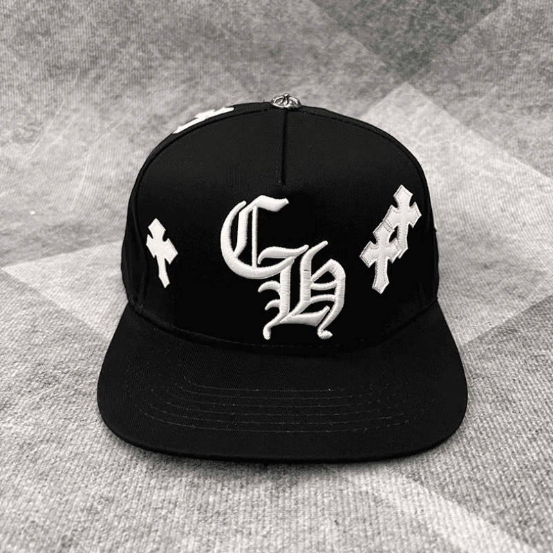Boné Chrome Hearts Cross Patch Preto - HYPER LIST