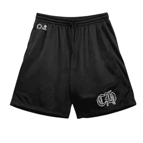 Shorts Chrome Hearts Sports Varsity Black - HYPER LIST