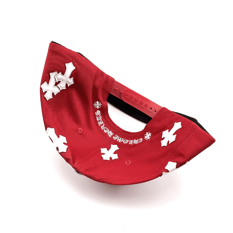 Boné Chrome Hearts Cross Patch Vermelho - HYPER LIST