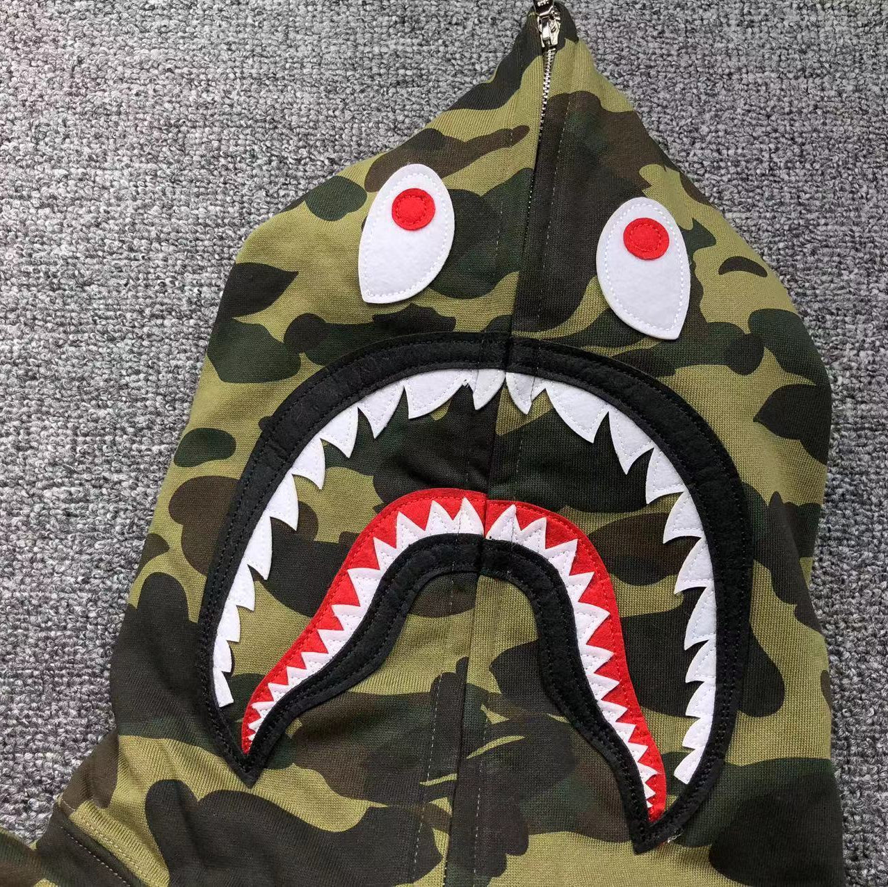 Hoodie BAPE Shark Green