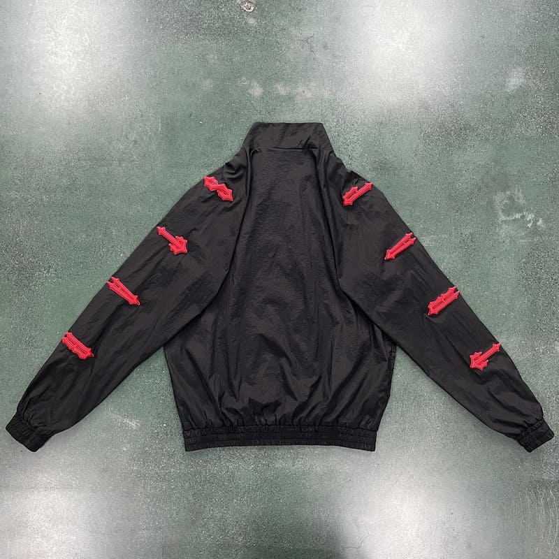 Conjuto Trapstar Irongate 2.0 Shellsuit red black - HYPER LIST