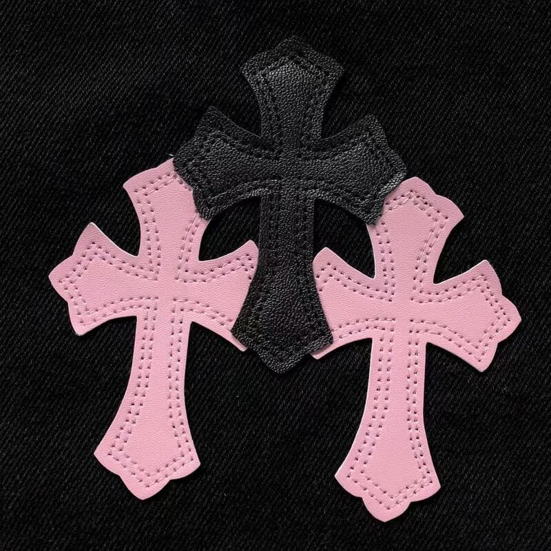 Calça Jeans Chrome Hearts Cross Pink - HYPER LIST