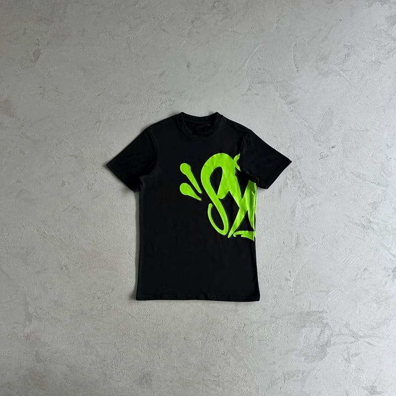 Camiseta Synaworld OG Logo Black/Green - HYPER LIST