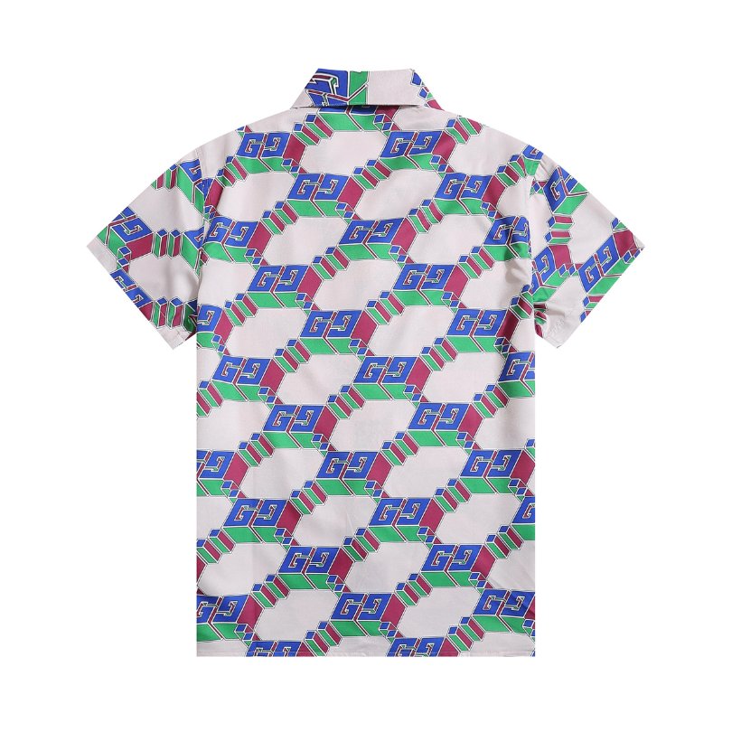 Set Gucci Multicolor GG Pattern Shirt and Shorts GC003
