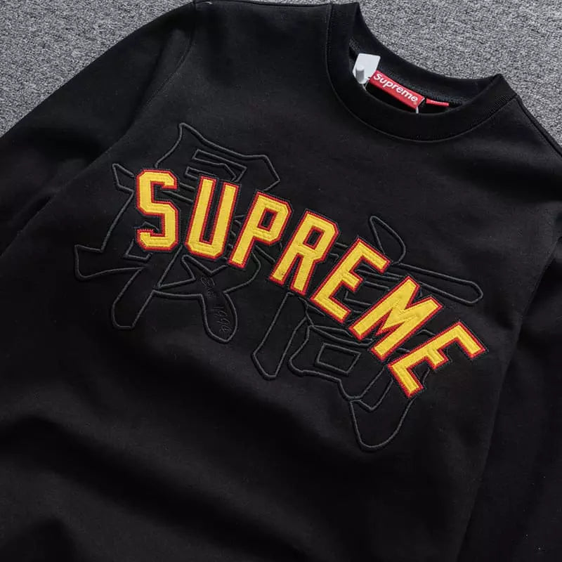 Moletom Supreme Kanji Logo Black - HYPER LIST