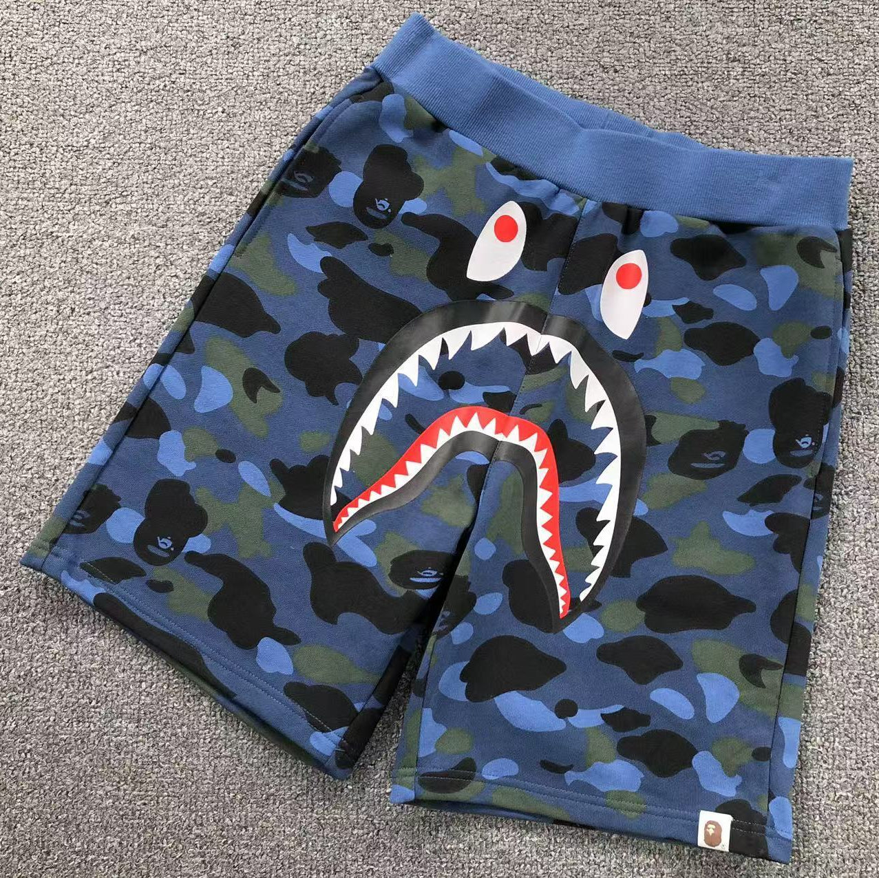 Shorts BAPE Shark Dark Blue