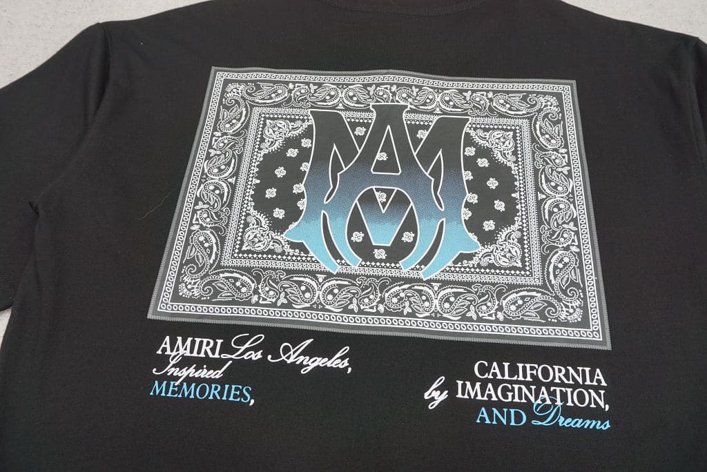 Camiseta Amiri Ma Bandana Black - HYPER LIST