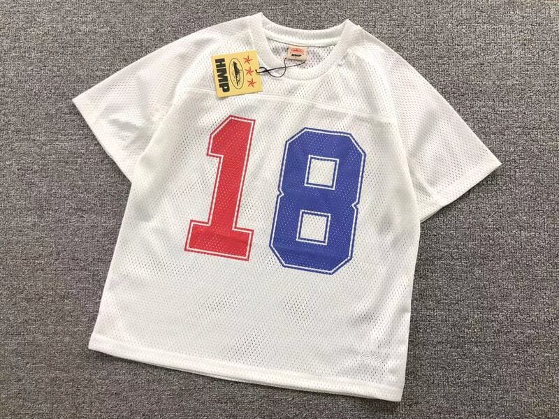 Pronta Entrega - Camiseta Corteiz HMP Mesh Panel Jersey White - HYPER LIST