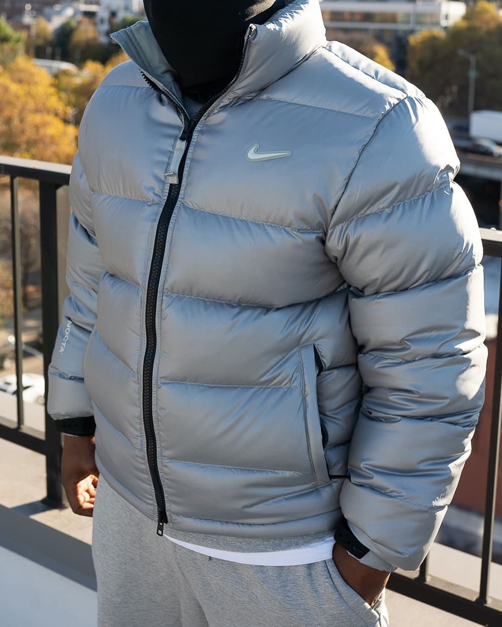 Jaqueta Puffer Nike NOCTA Cinza - HYPER LIST