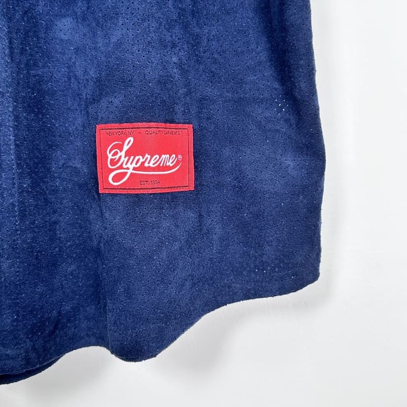 Camiseta Supreme Ultrasuede Mesh Baseball Azul - HYPER LIST