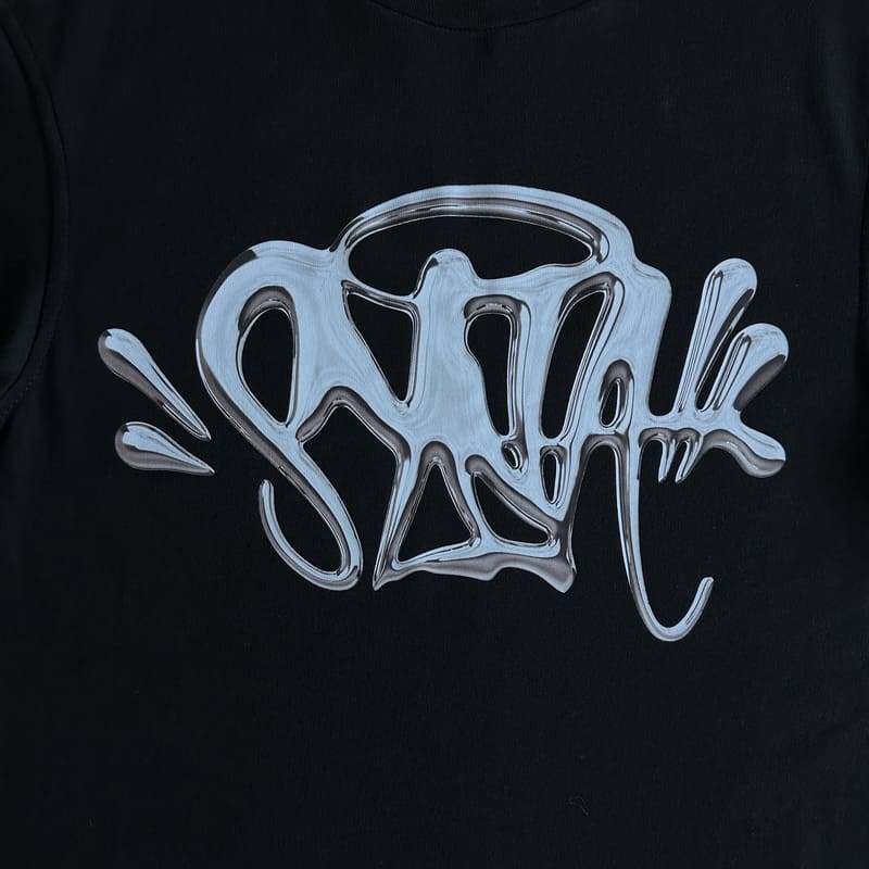 Camiseta Synaworld 'Syna Logo' Tee Black/Silver - HYPER LIST