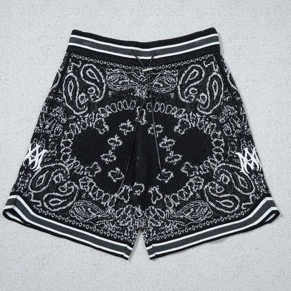 Amiri Bandana Crochet Basketball Shorts