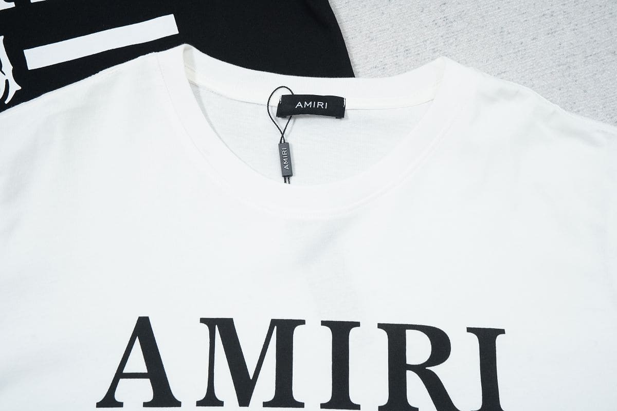 Camiseta Amiri Bar Logo White - HYPER LIST
