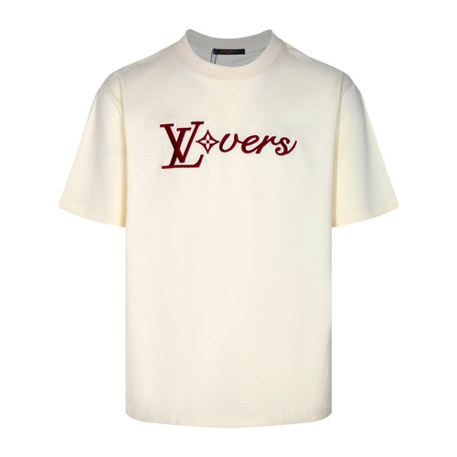 Camiseta Louis Vuitton Cream LV Lovers - HYPER LIST