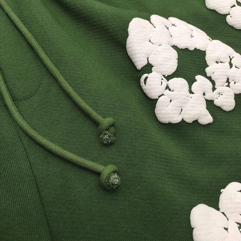 Shorts Denim Tears The Cotton Wreath Green - HYPER LIST