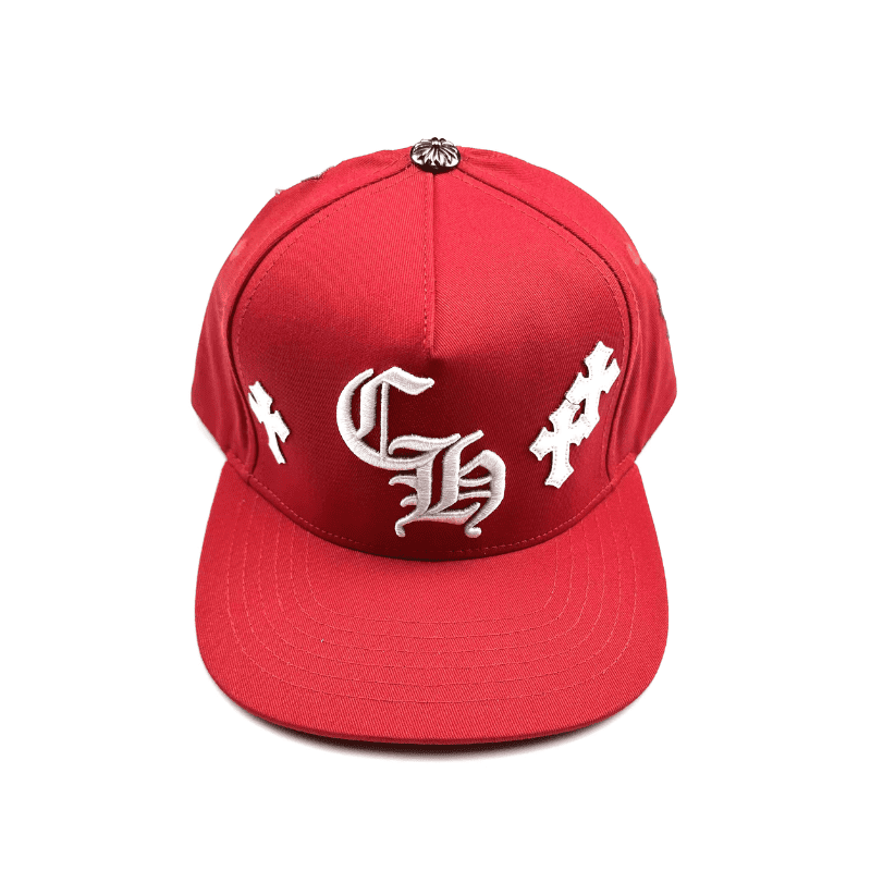 Boné Chrome Hearts Cross Patch Vermelho - HYPER LIST
