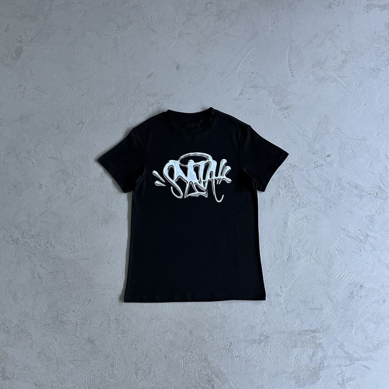 Camiseta Synaworld 'Syna Logo' Tee Black/Silver - HYPER LIST
