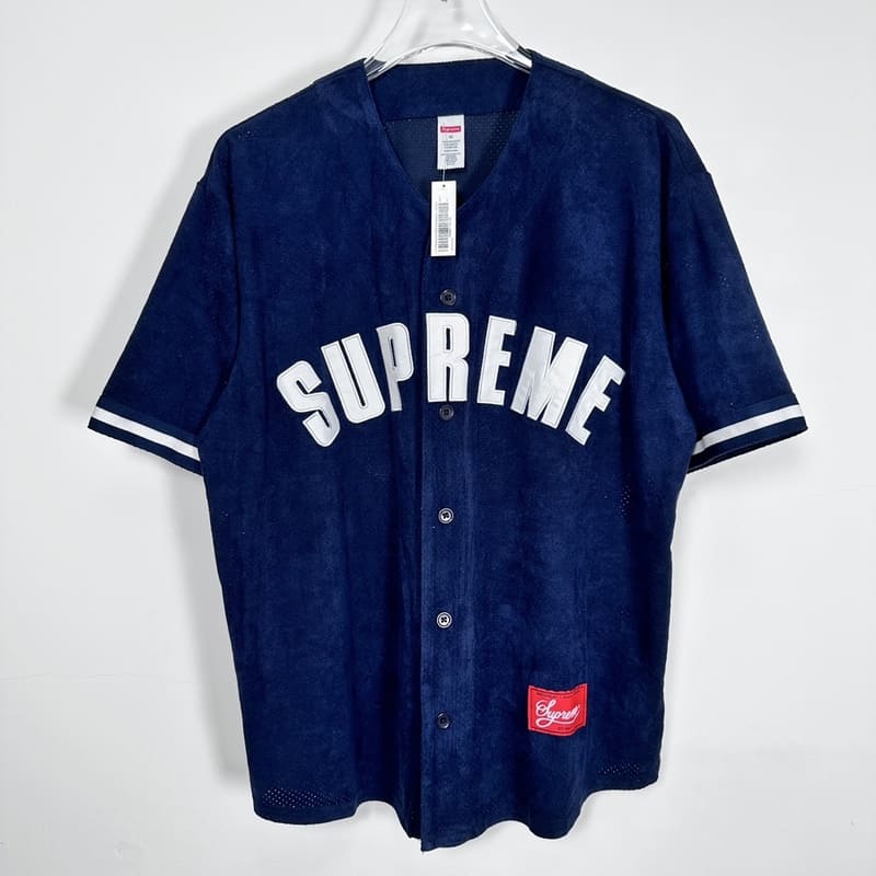 Camiseta Supreme Ultrasuede Mesh Baseball Azul - HYPER LIST