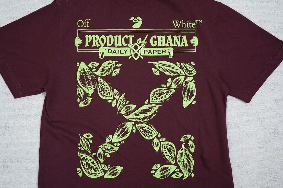Camiseta Off-White x Daily Paper x Surf Ghana - HYPER LIST