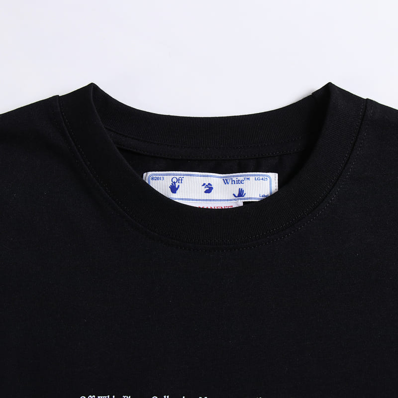 Camiseta Off-White Black Arrow Painted Cotton Jersey - HYPER LIST