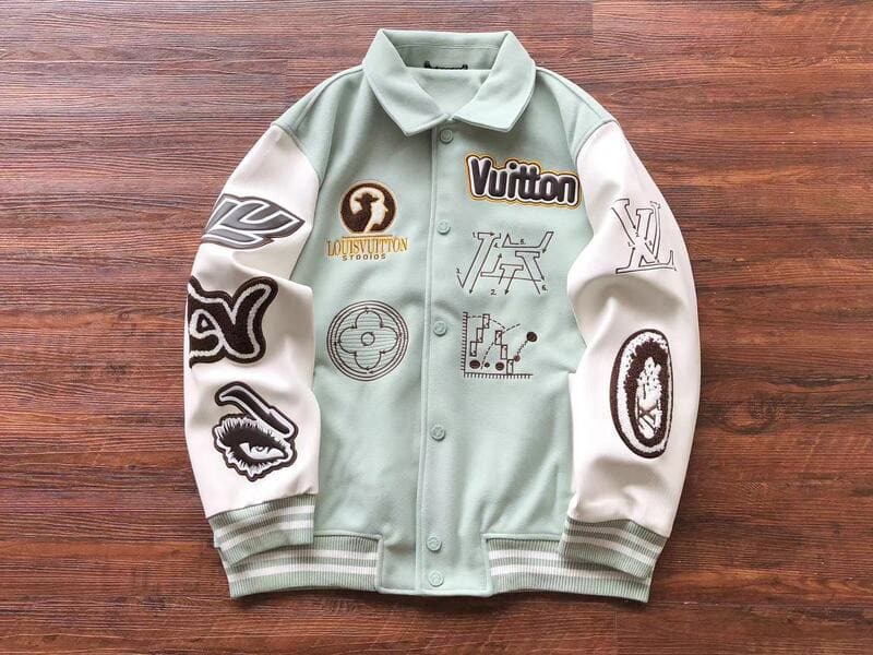 Jaqueta Louis Vuitton Leather and Wool Varsity - HYPER LIST