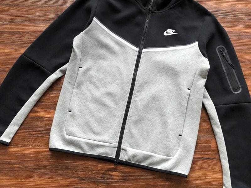 Conjunto Nike Tech Fleece Preto e Cinza - HYPER LIST