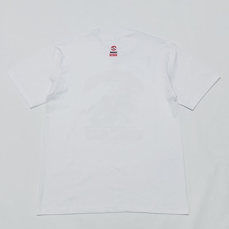 Camiseta Supreme Ducati Bike Branco - HYPER LIST