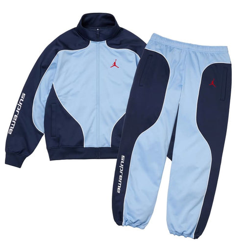 Conjunto Supreme x Jordan Tricot Track Blue - HYPER LIST