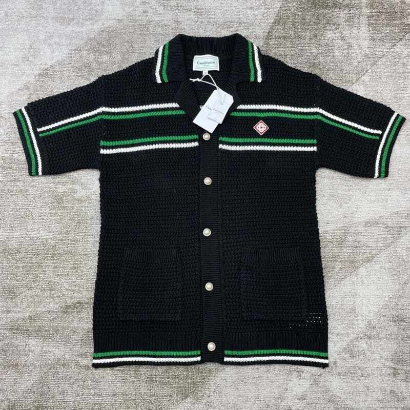 Conjunto Casablanca Crochê Preto e Verde - HYPER LIST