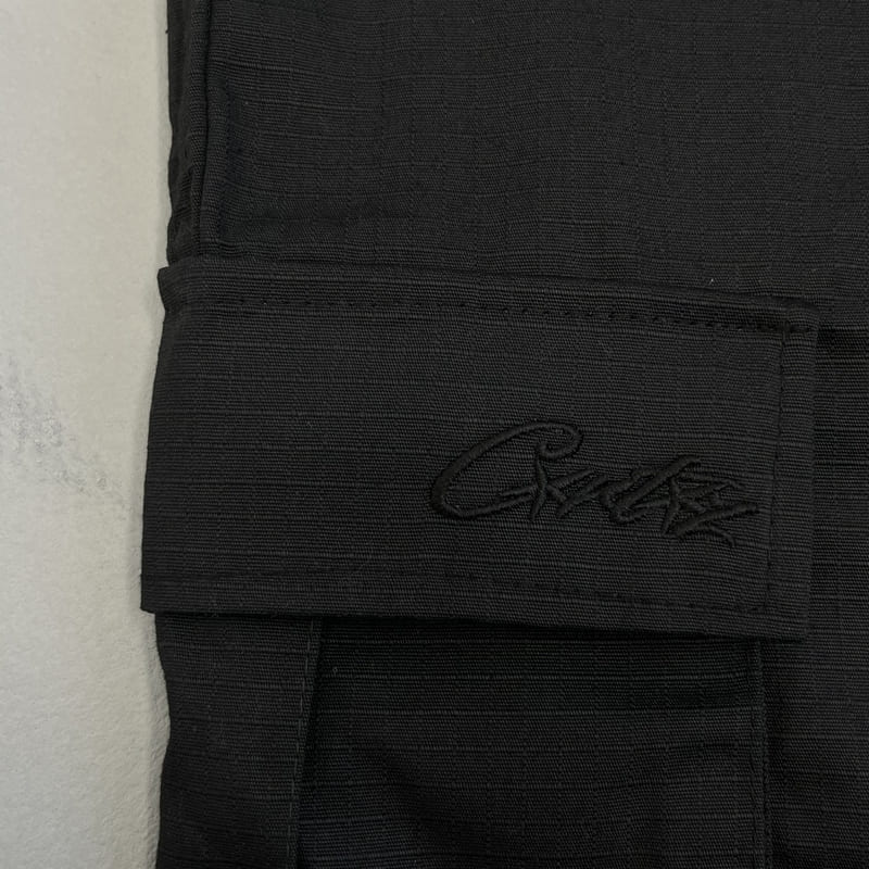 Bermuda Cargo Corteiz Logo Preto - HYPER LIST