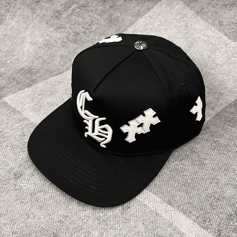 Boné Chrome Hearts Cross Patch Preto - HYPER LIST
