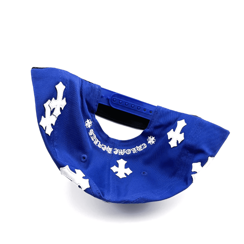 Boné Chrome Hearts Cross Patch Azul - HYPER LIST