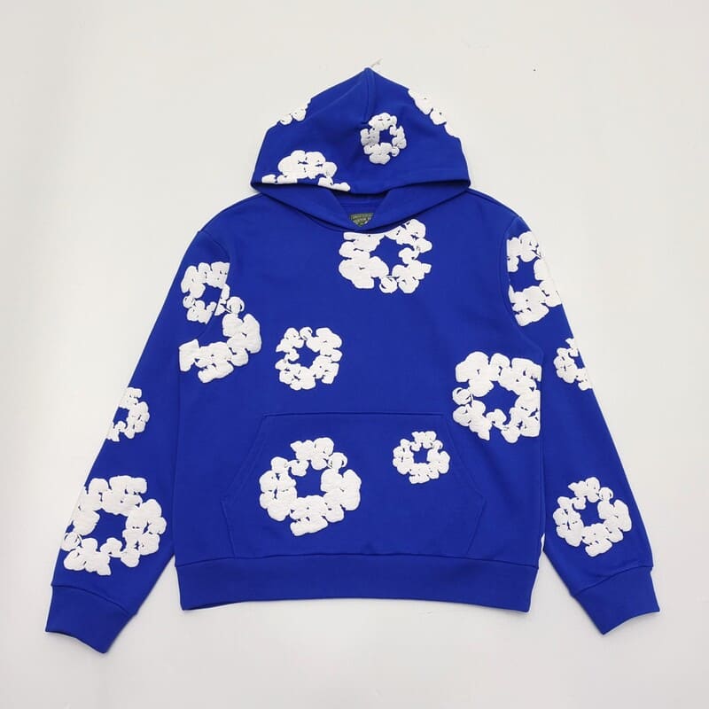 Moletom Denim Tears The Cotton Wreath Blue - HYPER LIST