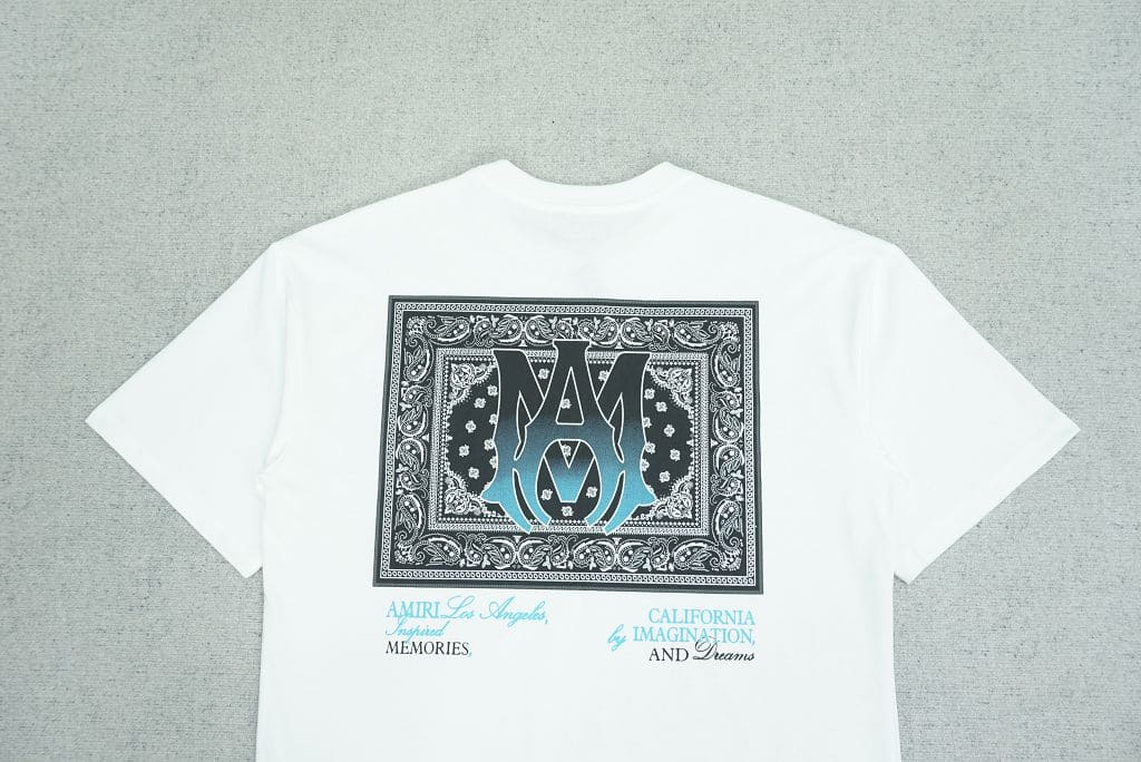 Camiseta Amiri Ma Bandana White - HYPER LIST