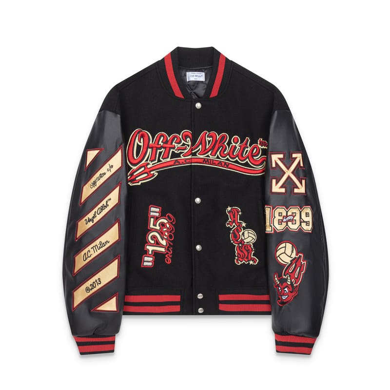 Jaqueta Off-White x AC Milan Black Red - HYPER LIST