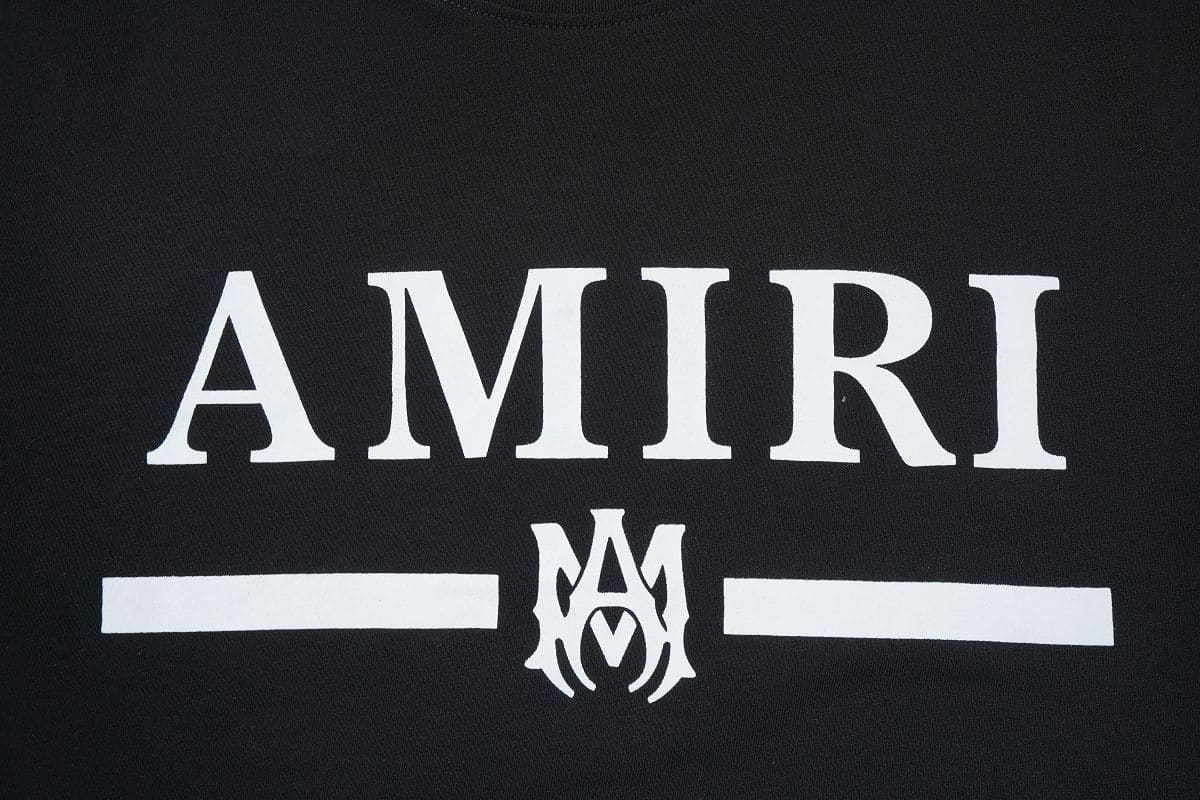 Camiseta Amiri Bar Logo Black - HYPER LIST